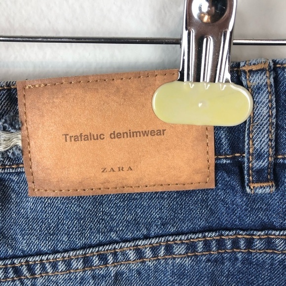 ZARA Ripped Floral Denim Skirt​​​​​ - Picture 5 of 7